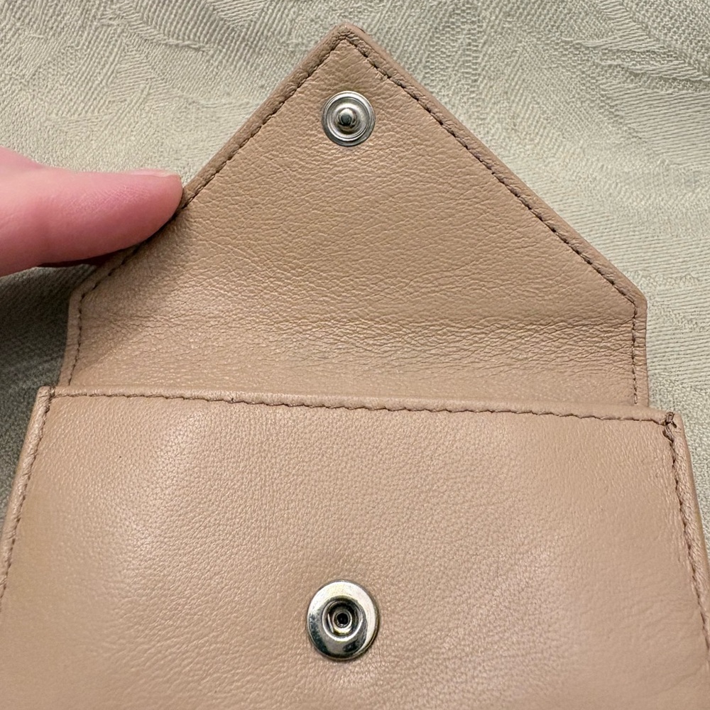 Balenciaga Papier Mini Wallet in Beige Leather - Authentic - Picture 7 of 16